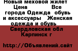 Новый меховой жилет › Цена ­ 14 000 - Все города Одежда, обувь и аксессуары » Женская одежда и обувь   . Свердловская обл.,Карпинск г.
